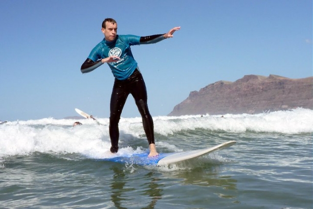 Surfea en Lanzarote